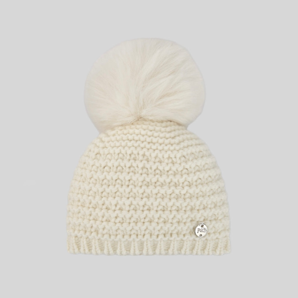 Gorro Con Pompon I5 Crudo