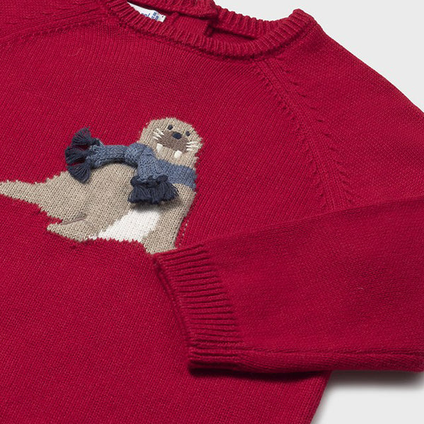 Jersey Intarsia Animal I5 Rojo