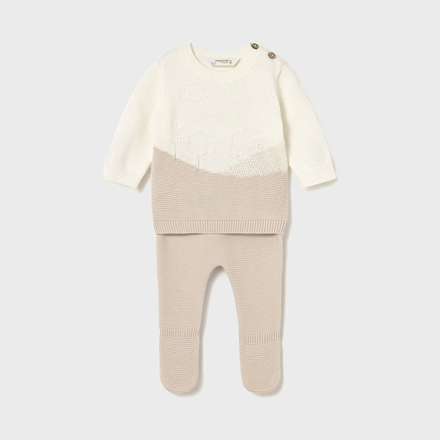 Conj Polaina Tricot I5 Soja