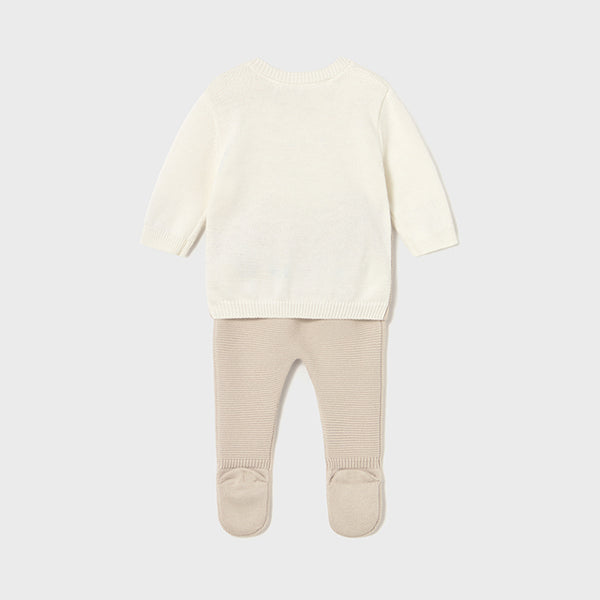 Conj Polaina Tricot I5 Soja