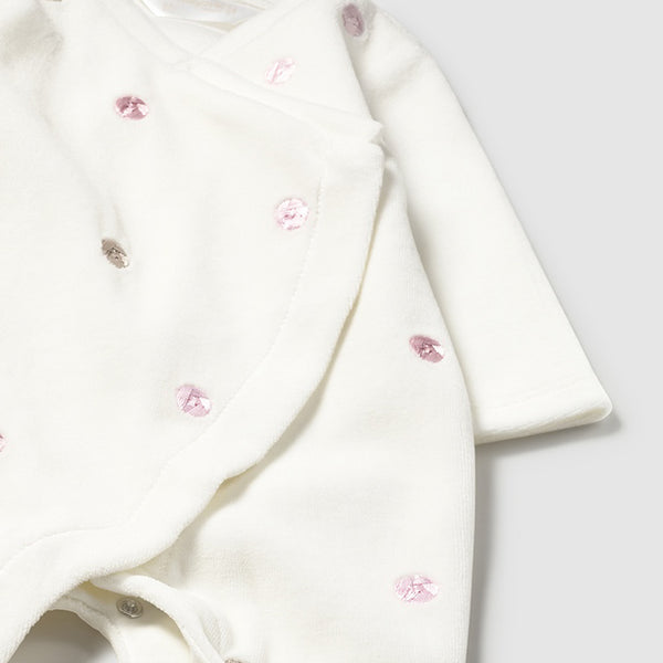 Pijama Con Puntitos I5 Blanca