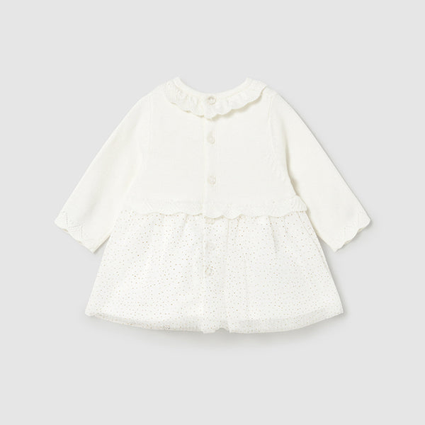 Vestido Tricot Tul I5 Crudo
