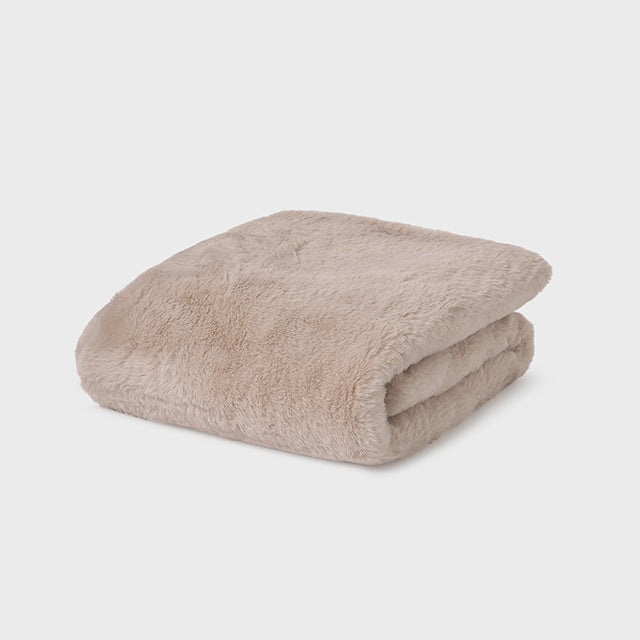 Manta Pelo Pom I5 Beige