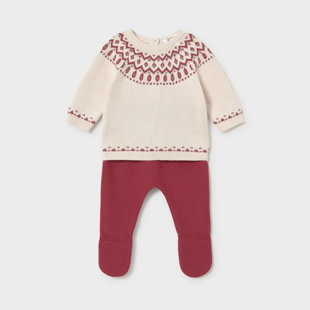 Conjunto Tricot I6 Ciruela