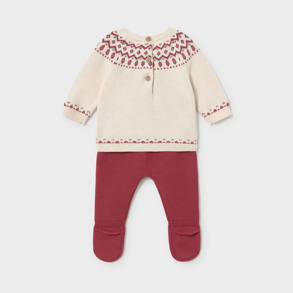 Conjunto Tricot I6 Ciruela