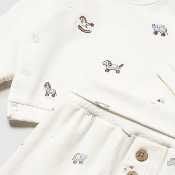 Conjunto I6 Azul Animalitos Mini