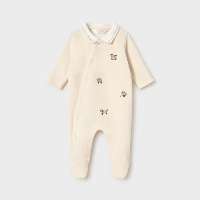 Pelele I6 Beige Cuello Tundosado