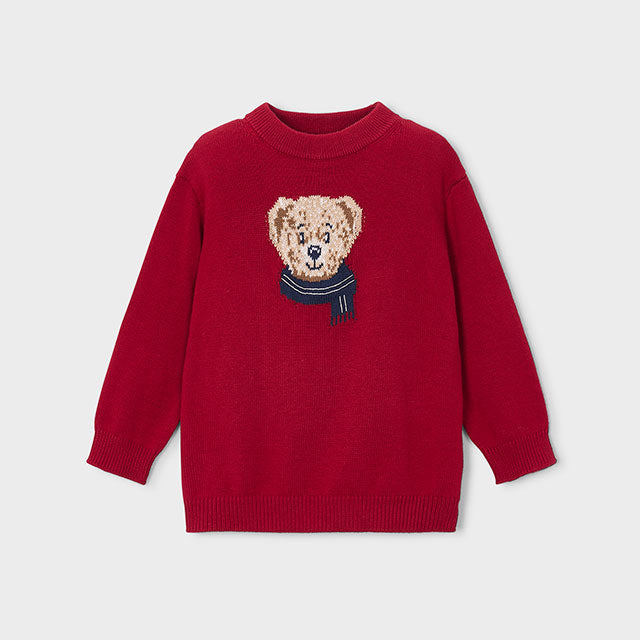 Jersey Rojo Oso I6 Intarsia