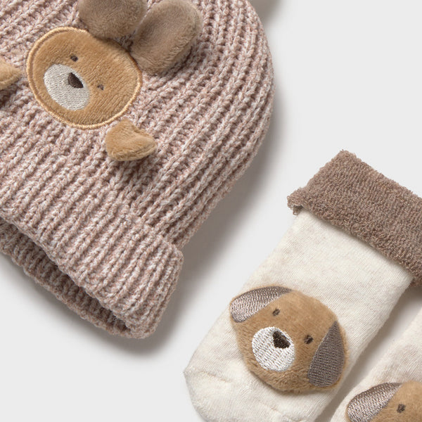 Set Gorro Calcetines I6 Moca
