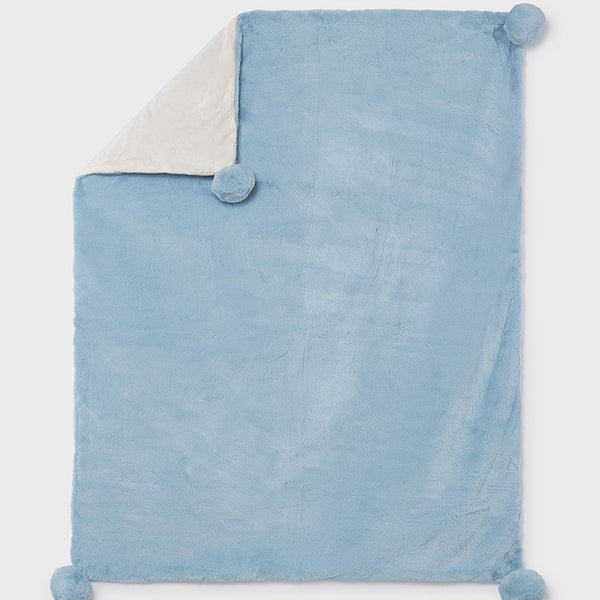 Manta Pompon I6 Cielo