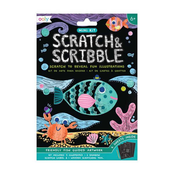 Kit Arte Rascar Con Dibujos - Peces