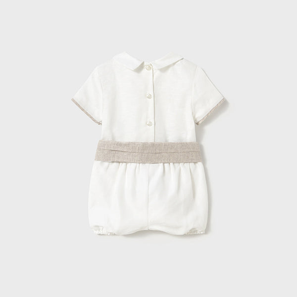 Conjunto Pantalon Corto Fajin V5 Blanco