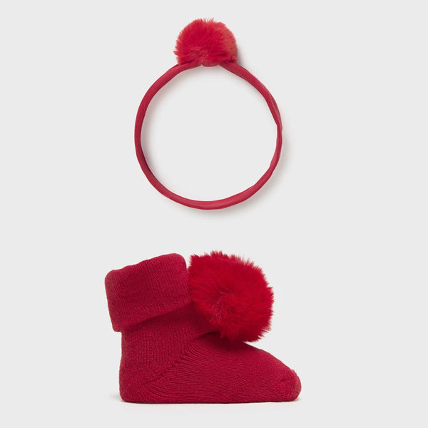 Set Diadema y Calcetines I5 Guinda