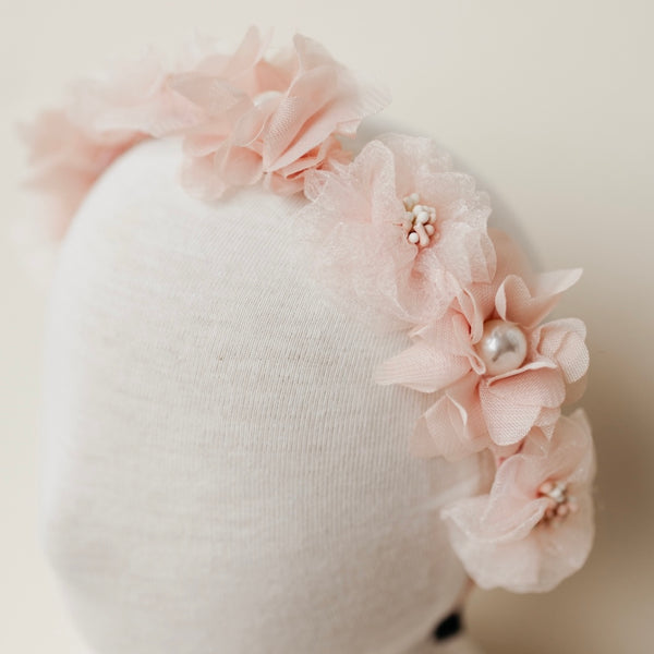 BC11 - Diadema Flores Rosa Gaza