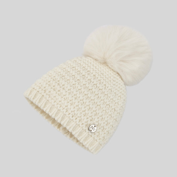 Gorro Con Pompon I5 Crudo