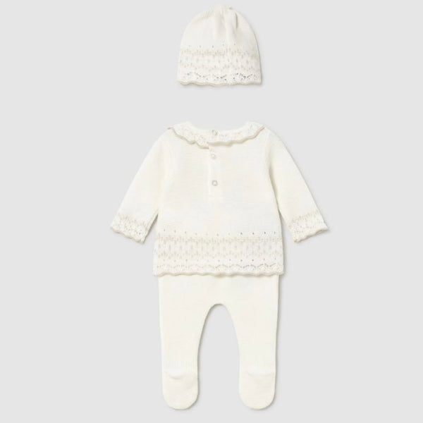 Conj Polaina y Gorro I5 Crudo