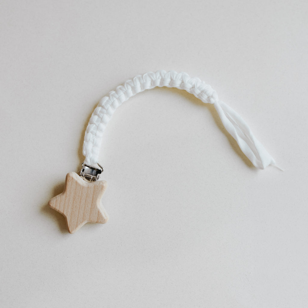 Cuelga Chupon Tejido Estrella