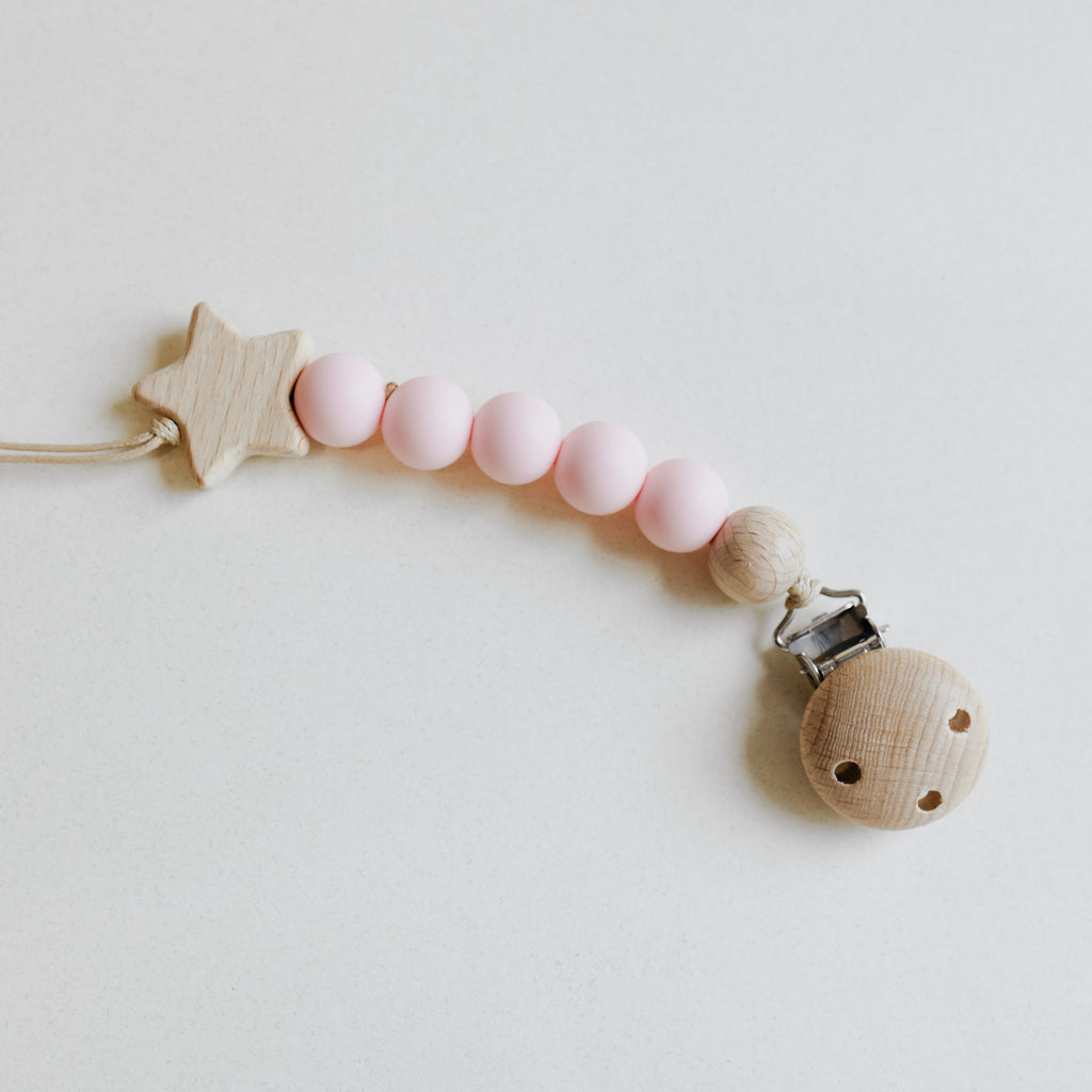 Cuelga Chupon Rosa Estrella