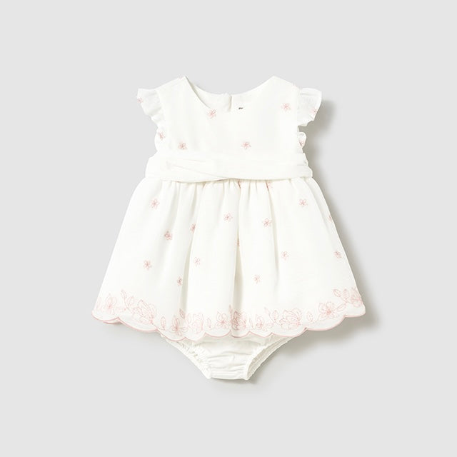 Vestido Cenefa Ceremonia V5 Nata