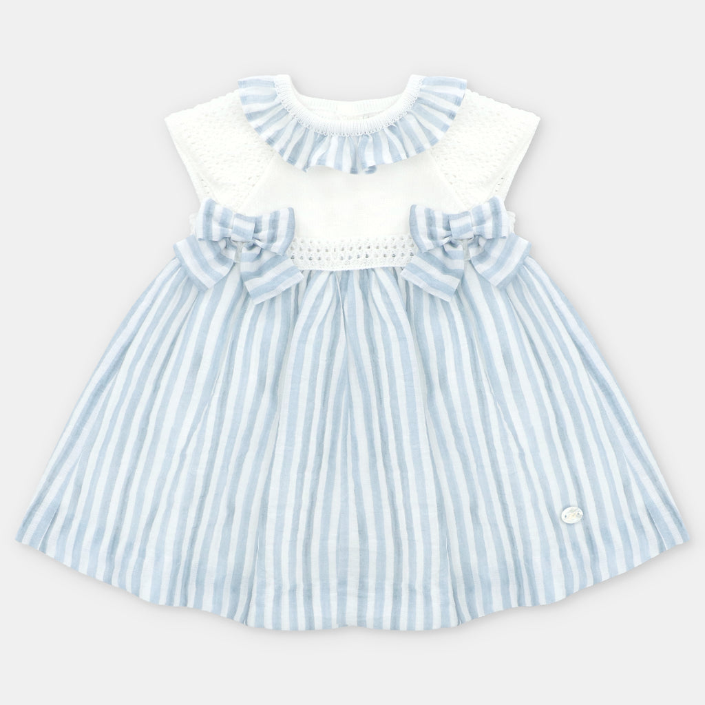 Vestido Dos Moños V6 Azul