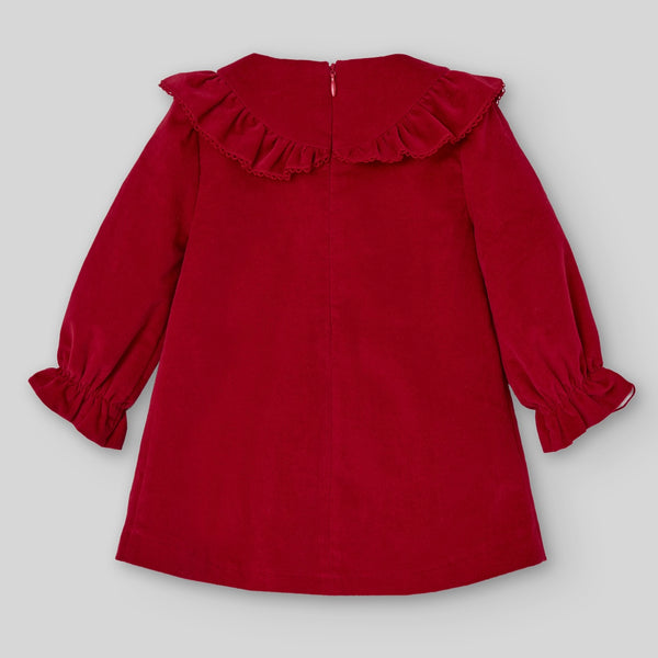 Vestido Velveton Bordado I5 Acebo