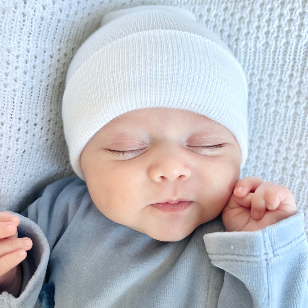 Gorrito Newborn Para Bebe V24 Blanco