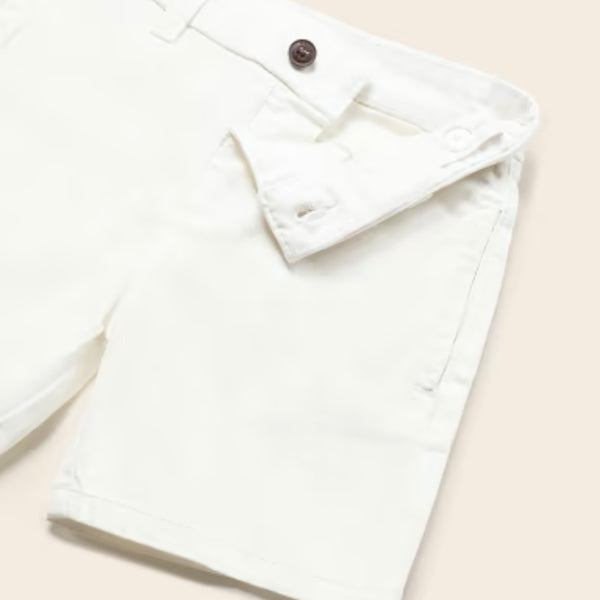 Bermuda Chino Sarga Basica Blanca