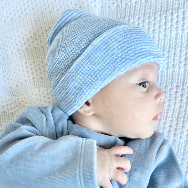 Gorrito Newborn Para Bebe V24 Azul