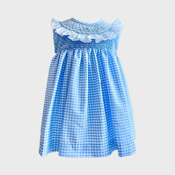 Vestido Cuadros V5 Azul