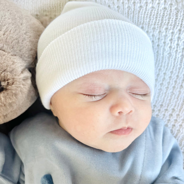 Gorrito Newborn Para Bebe V24 Blanco