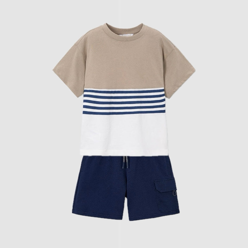 Conj Camisa Lineas V6 Marino