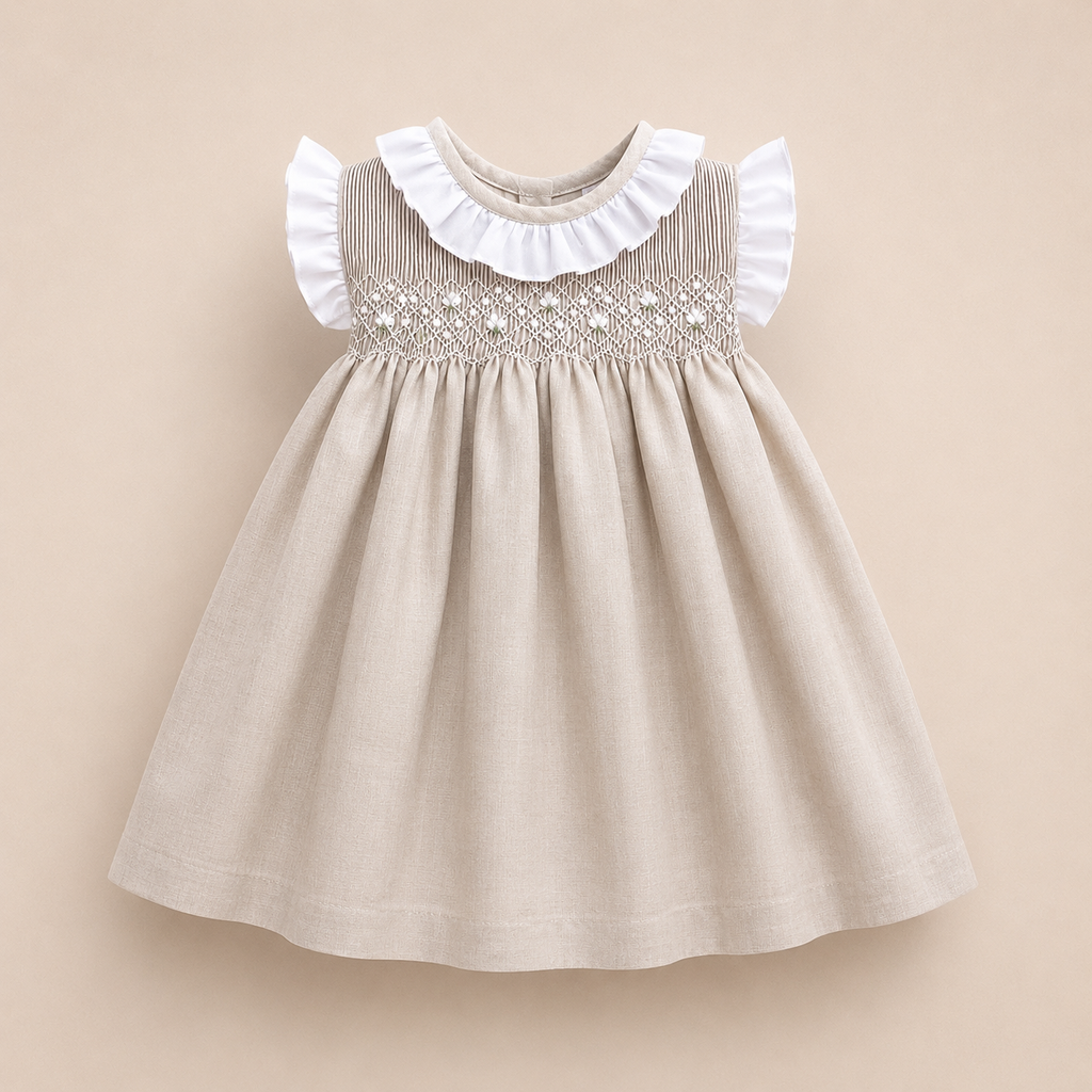 Vestido Smock V6 Lino