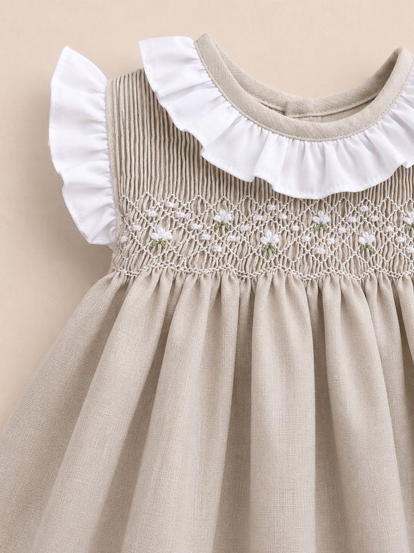 Vestido Smock V6 Lino