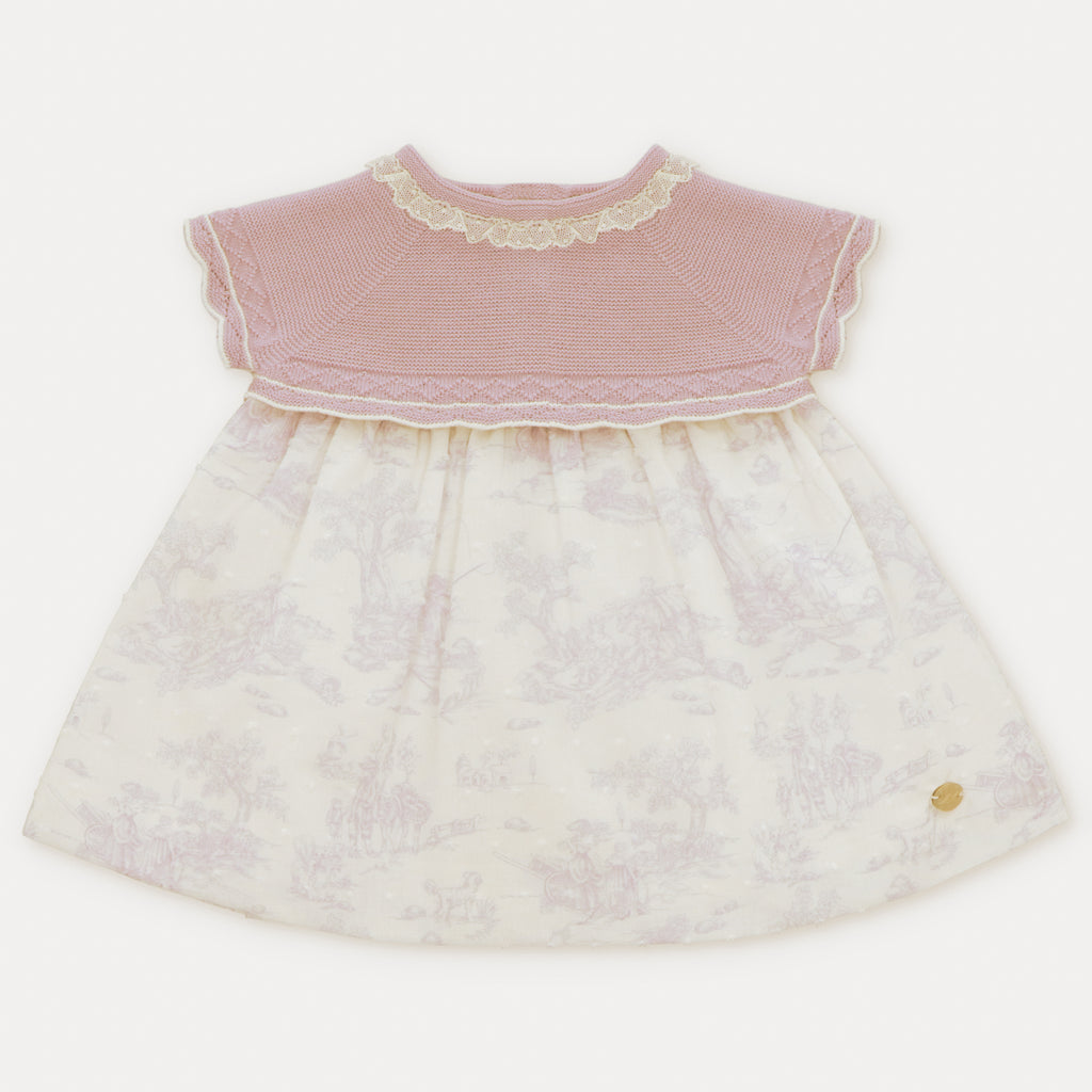 Vestido Punto Tela Niña Monte