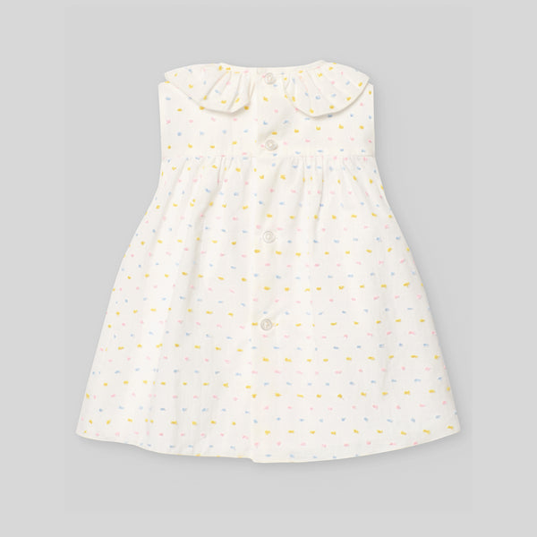 Vestido Plumeti Nido de Abeja V5 Bico