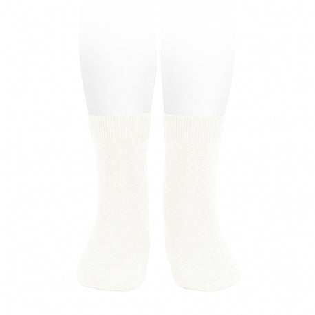 Calcetines Cortos Basicos Nata