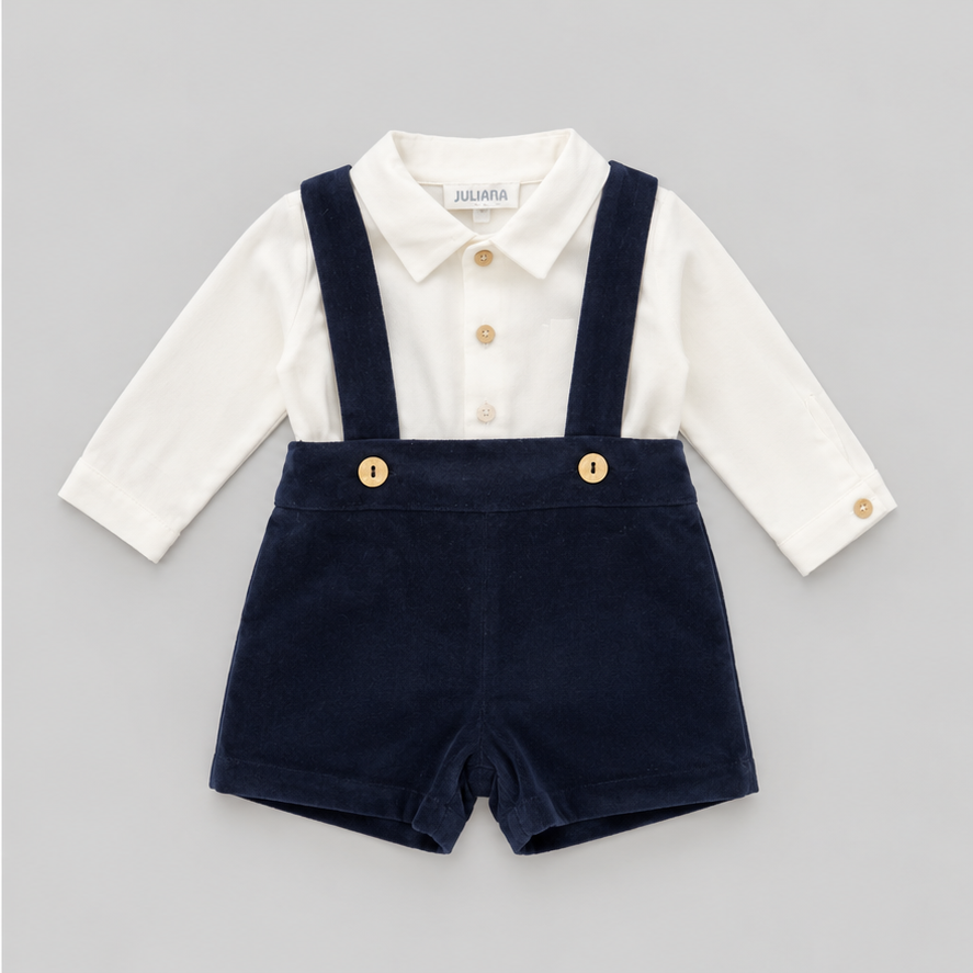Conjunto Pantalon I6 Terciopelo Marino